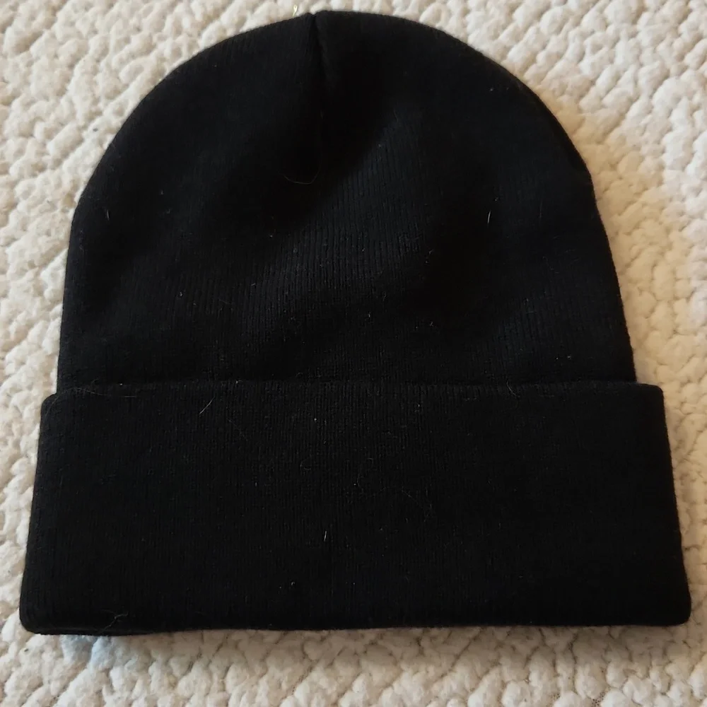 NWOT Big O Tires Winter Beanie Hat Black Red Gorpcore Ski Snow - Picture 3 of 7